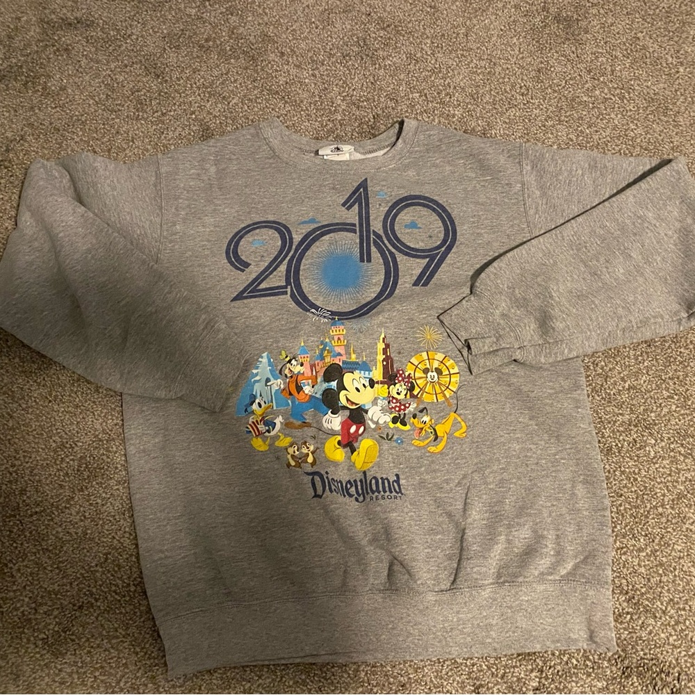 Disneyland 2019 Heather Gray Crewneck Sweatshirt